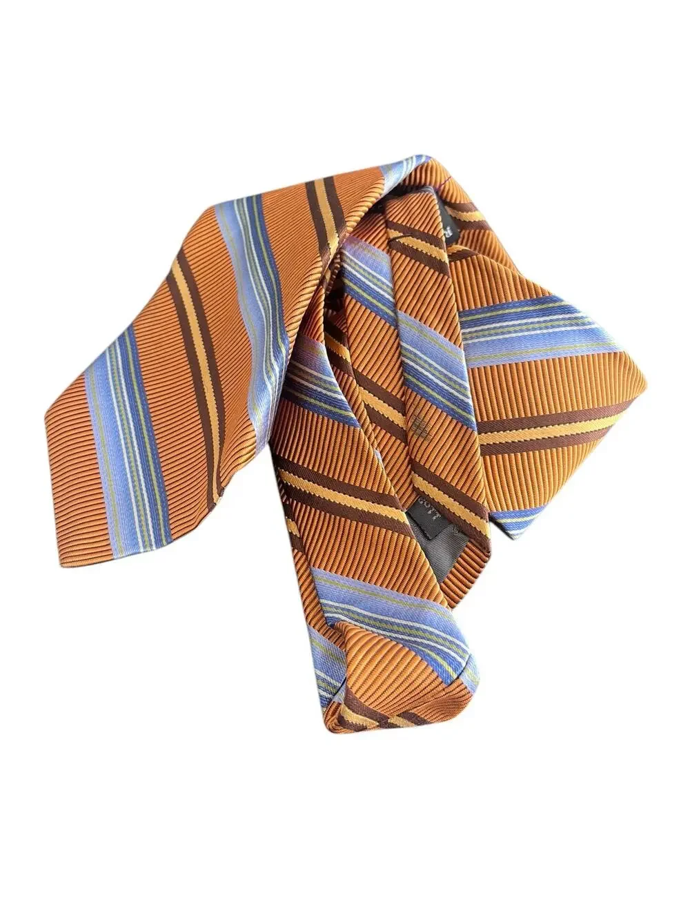 Robert Talbott Best of Class James LTD 100% Silk Neck Tie Orange